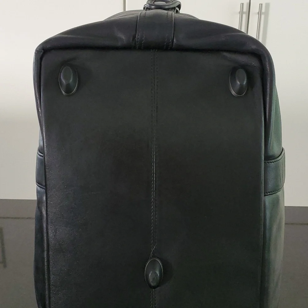 Rare Tumi Large Men's Boston Leather Weekender Duffel, 55L